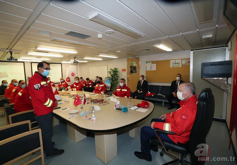 Başkan Erdoğan Fatih sondaj gemisinde incelemelerde bulundu! O talimatı bizzat verdi 5