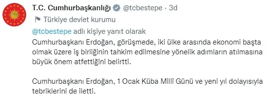 Başkan Erdoğan, Küba Devlet Başkanı Bermudez ile görüştü! Ekonomi ve iş birliği vurgusu - 2