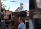 Müstakil evdeki yangın paniği böyle görüntülendi