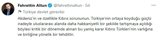 İletişim Başkanı Fahrettin Altun'dan KKTC AYM'sinin Kur’an kursu kararına sert tepki: İdeolojik ve dogmatik! - 3