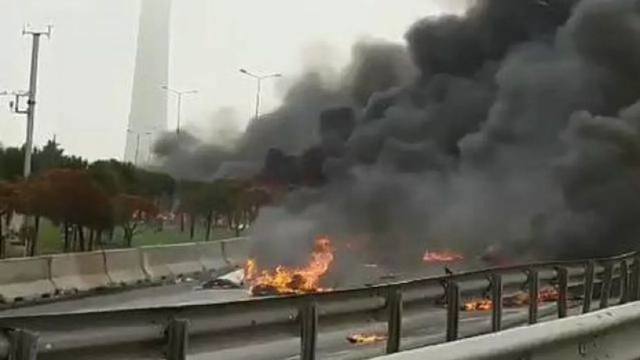 Büyükçekmece'de helikopter TV kulesine çarpmıştı: Fezleke tamamlandı