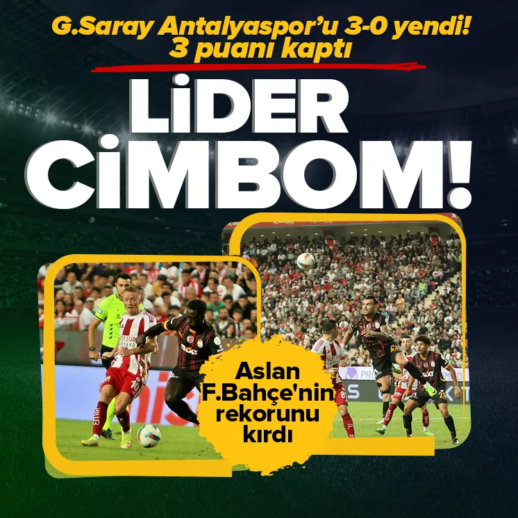 Lider Cimbom! Galatasaray Antalyaspor’u 3-0 yendi!