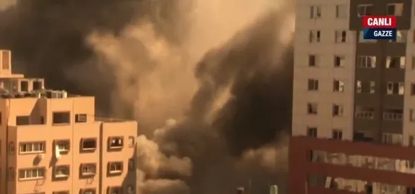 Son dakika | İsrail Gazze’de bulunan medya binasını vurdu! Hamas’tan sert yanıt: Hamlemizi beklesinler