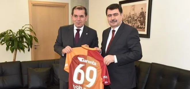 VALİ ŞAHİN'DEN G.SARAY BAŞKANI ÖZBEK'E ZİYARET
