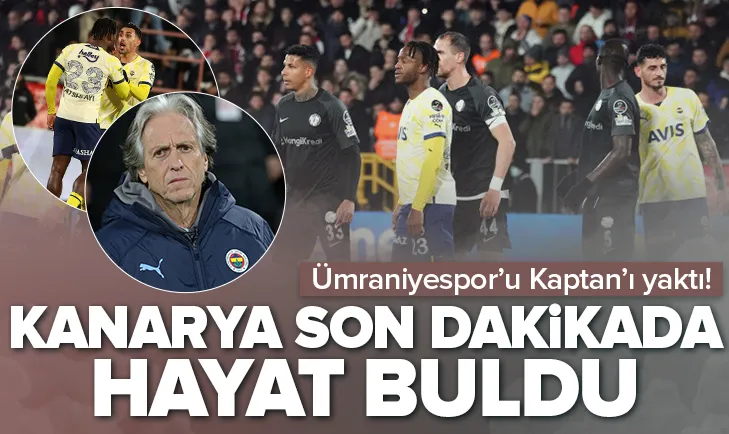 Fenerbahçe son saniyede hayat buldu
