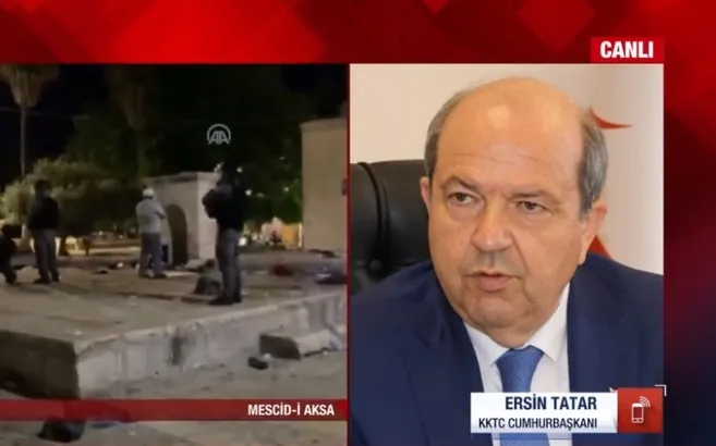 KKTC Cumhurbaşkanı Ersin Tatar: Mescid-i Aksa yaşananlar bize Kıbrıs’ta yaşananları hatırlattı