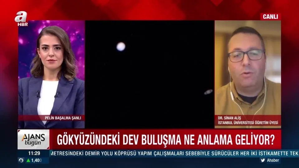 Satürn ve Jüpiter aynı karede buluştu! Gökyüzündeki dev buluşma ne anlama geliyor? A Haber’de anlattı