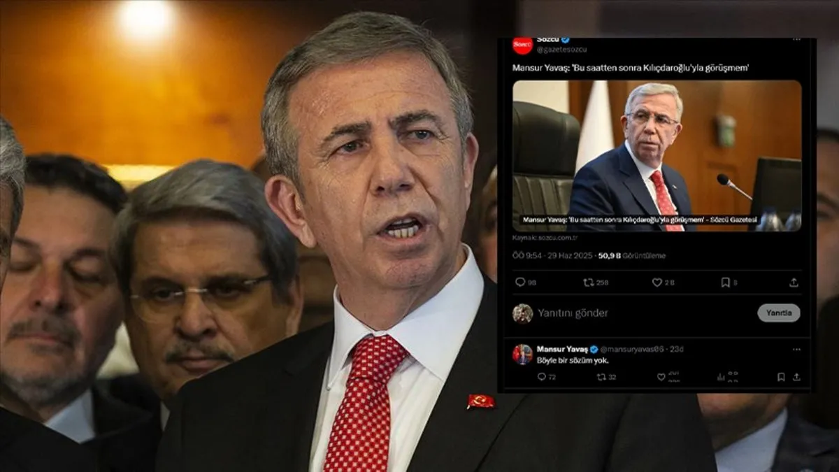 Mansur Yavaş Sözcü'yü yalanladı! CHP'de tavan yapan krizde yeni perde! Kılıçdaroğlu ile yeniden görüşecek mi?