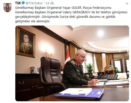 Genelkurmay Başkanı Yaşar Güler Gerasimov ile görüştü - 1