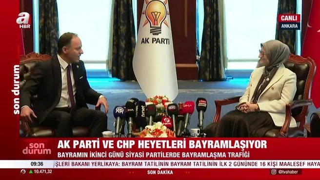 AK Parti ve CHP heyetleri bayramlaştı