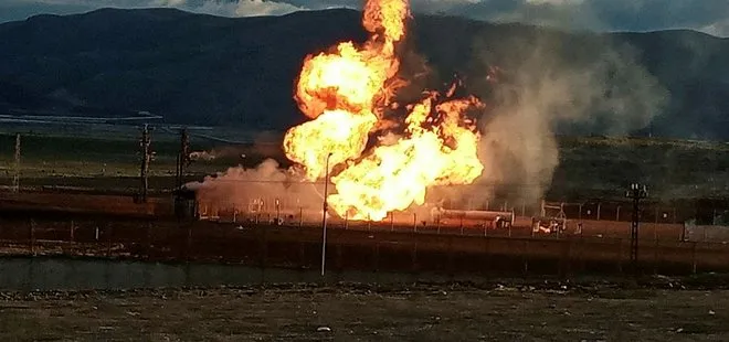 Son dakika: Ağrı’da Türkiye-İran doğal gaz boru hattında patlama