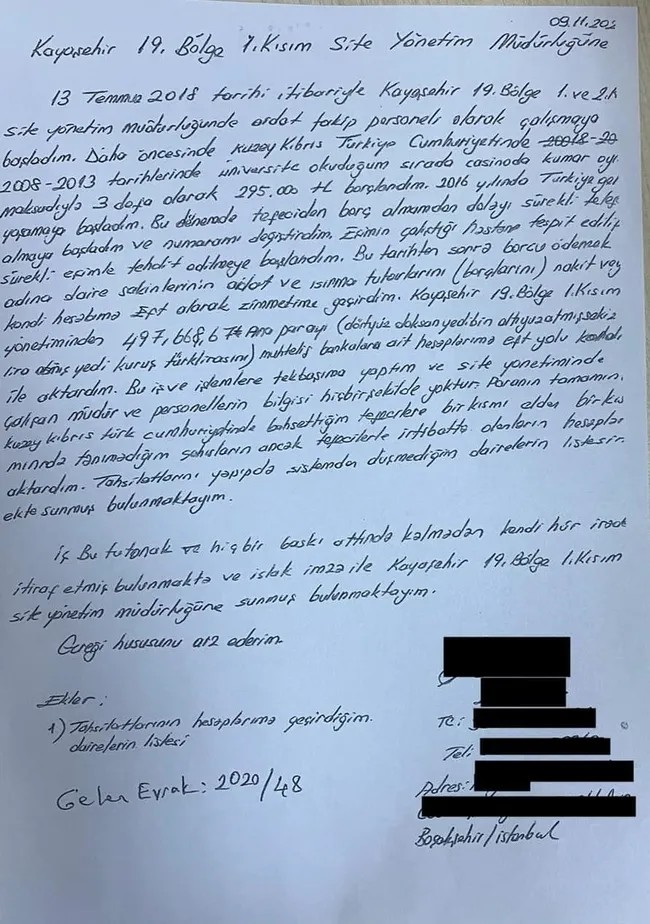 İstanbul’da zimmet şoku muhasebecinin itirafıyla ortaya çıktı! Kumar borcunu kapatmak için site aidatlarına çöktü - 3