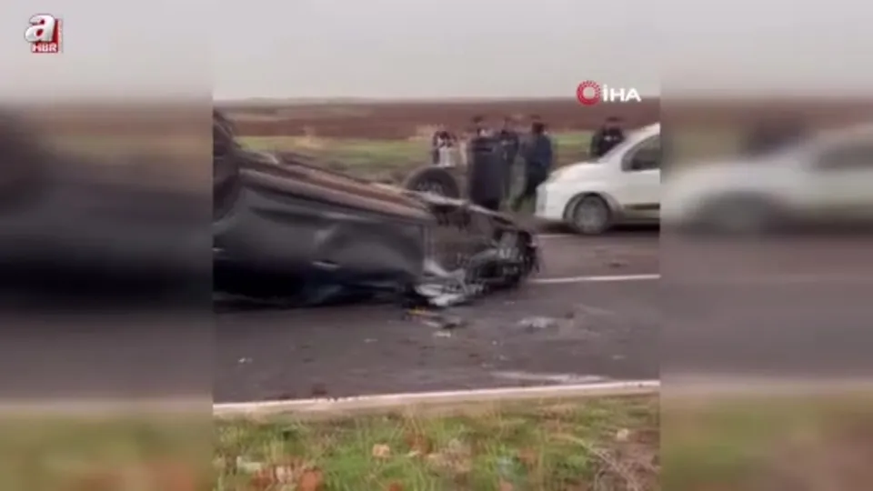 Diyarbakır’da otomobil takla attı