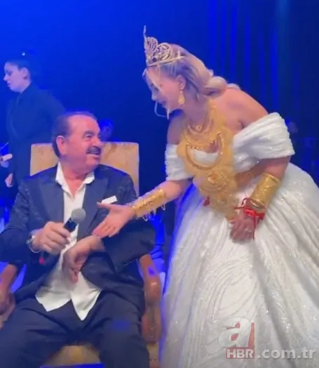Aleyna Dalveren'in düğününde İbrahim Tatlıses sürprizi! Görüntüler olay oldu! Kilolarca altın... 7