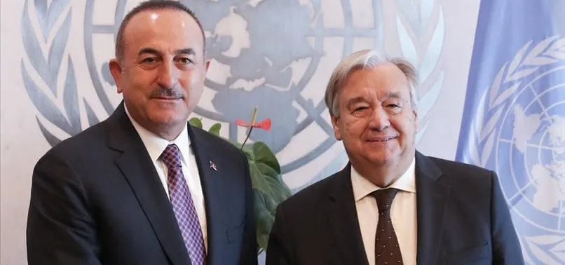 Bakan Çavuşoğlu BM Genel Sekreteri Guterres ile görüştü
