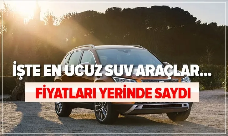 Fiyati Yerinde Saydi Araba Almak Isteyenlerin Yuzunde Gul Acti Iste En Ucuz Suv Araclar