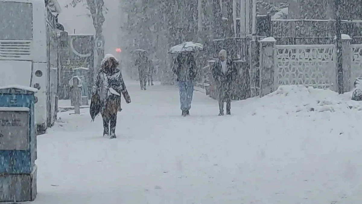Van'da lapa lapa kar yağdı: 405 yerleşim yerinin yolu kapalı