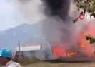 Evde çıkan yangın paniğe neden oldu