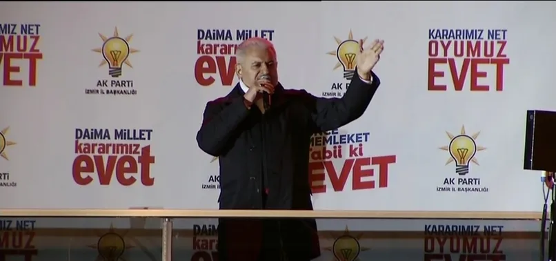 Başbakan Yıldırım İzmir'de halka seslendi