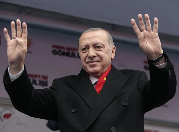 Başkan Erdoğan'ın Malatya mitinginden dikkat çeken kare