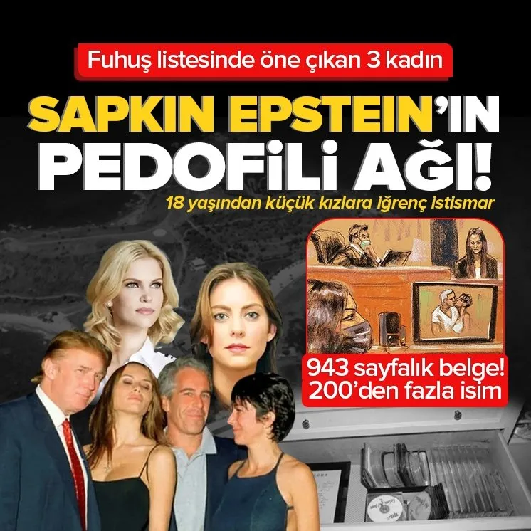 Epstein’ın pedofili ağı: 3 kadın öne çıktı