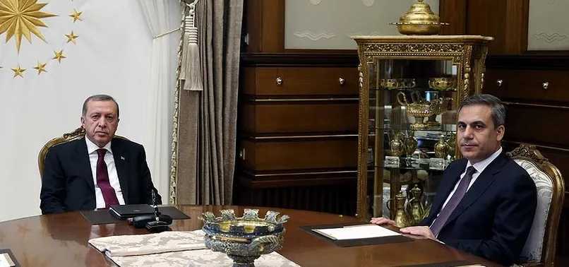 Cumhurbaşkanı Erdoğan, MİT Müsteşarı Fidan'ı kabul edecek