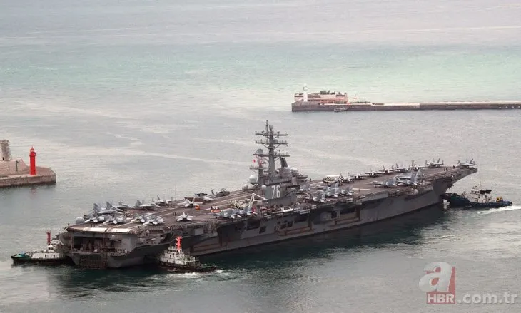 ABD 2017’den sonra bir ilke imza attı! Uçak ve savaş gemisi USS Ronald Reagan Kore Yarımadası açıklarında
