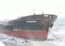 Zeytinburnunda hareketli anlar! Karaya oturdu