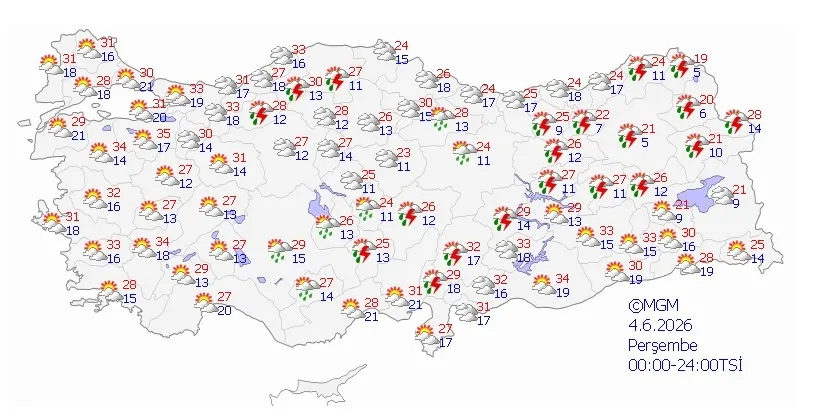 Yaz sıcakları derken aniden bastıracak! Ankara dahil birçok ile sağanak alarmı - 4
