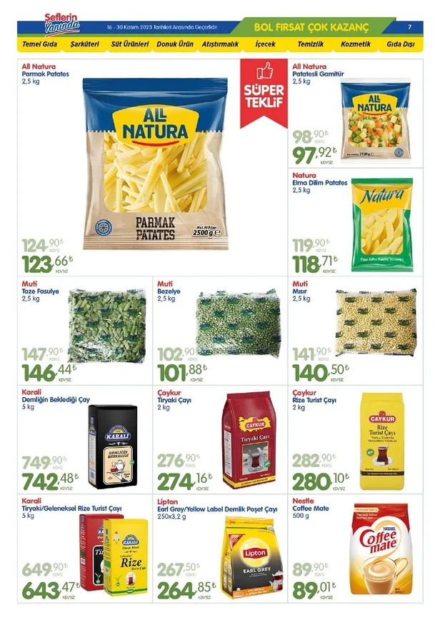 Bizim Toptan Market 29 Kasım indirim kataloğu yayında! Bu ayın son indirim listesindeki ürünler arasında temel gıda uygun fiyata satışta… - 14