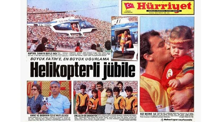 Galatasaray’ın yıldızı Fatih Terim gibi jübile yapacak! Helikopter’den inip...