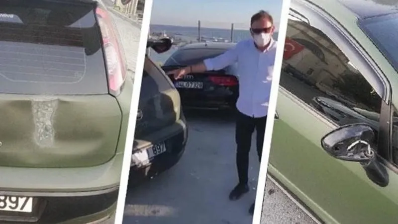 Beylikduzu Nde Skandal Olay Hatali Park Eden Araci Tekmeledi