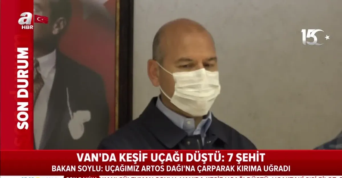 Van'da keşif uçağı düştü! 7 emniyet mensubu şehit oldu