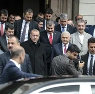 Başkan Erdoğan cuma namazı için Başyazıcıoğlu Camisinde