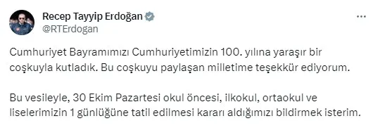 Bugün okul var mı? 31 Ekim Salı okullar tatil mi son dakika? İlkokul, ortaokul, lise...