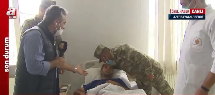 Son dakika: Komutan yaralı askerin alnından öptü! A Haber’e konuştular: Karabağ bizi gözlüyor!