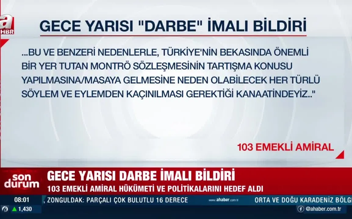 gece yarisi darbe imali bildiri sert tepkiler geldi