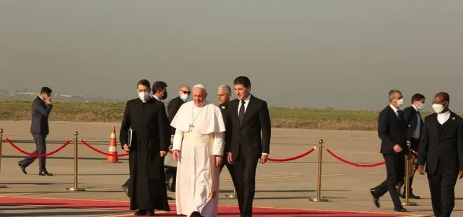 Son dakika: Irak ziyaretini sürdüren Papa Franciscus Erbil’de