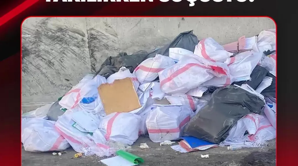 EVRAKLARI YAKARKEN SUÇÜSTÜ!