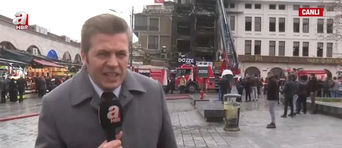 A Haber ekibi olay yerinde (Ekran görüntüsü)