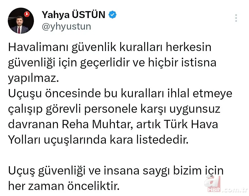 İlk vukuatı değil! Kara listeye alınan Reha Muhtar uçakta küfürler yağdırdı 4