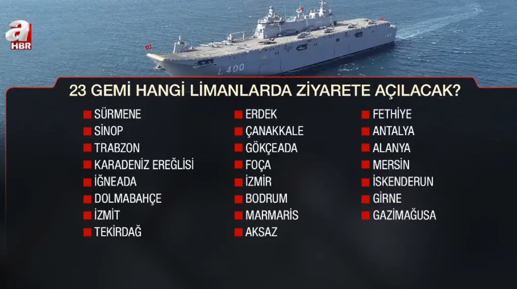 23 Nisan coşkusu denizlere taşınıyor