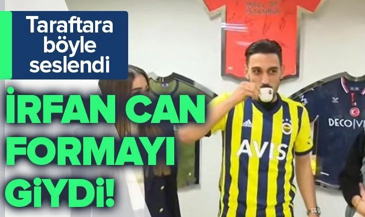 İrfan Can Kahveci Fenerbahçe formasını giyerek hislerini paylaştı