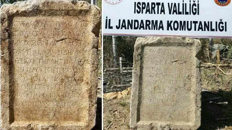 Isparta Da 1800 Yillik Kitabe Ele Gecirildi