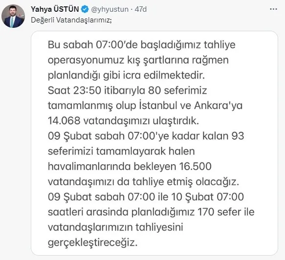 thy-deprem-bolgesinden-dun-tahliye-ucuslariyla-14-bin-kisiyi-tasidi-1675894810724.jpg THY'den büyük çaba: Deprem bölgesinden dün tahliye uçuşlarıyla 14 bin kişi taşındı - 3