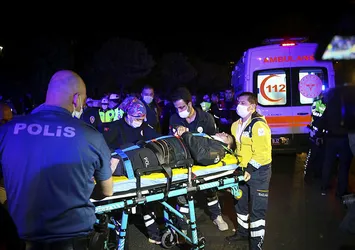 Ankara'da polis uygulaması noktasında kaza