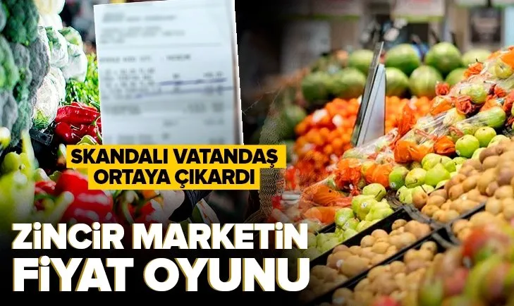 Zincir marketlerin fiyat oyunu! Aradaki farkı vatandaş ortaya çıkardı