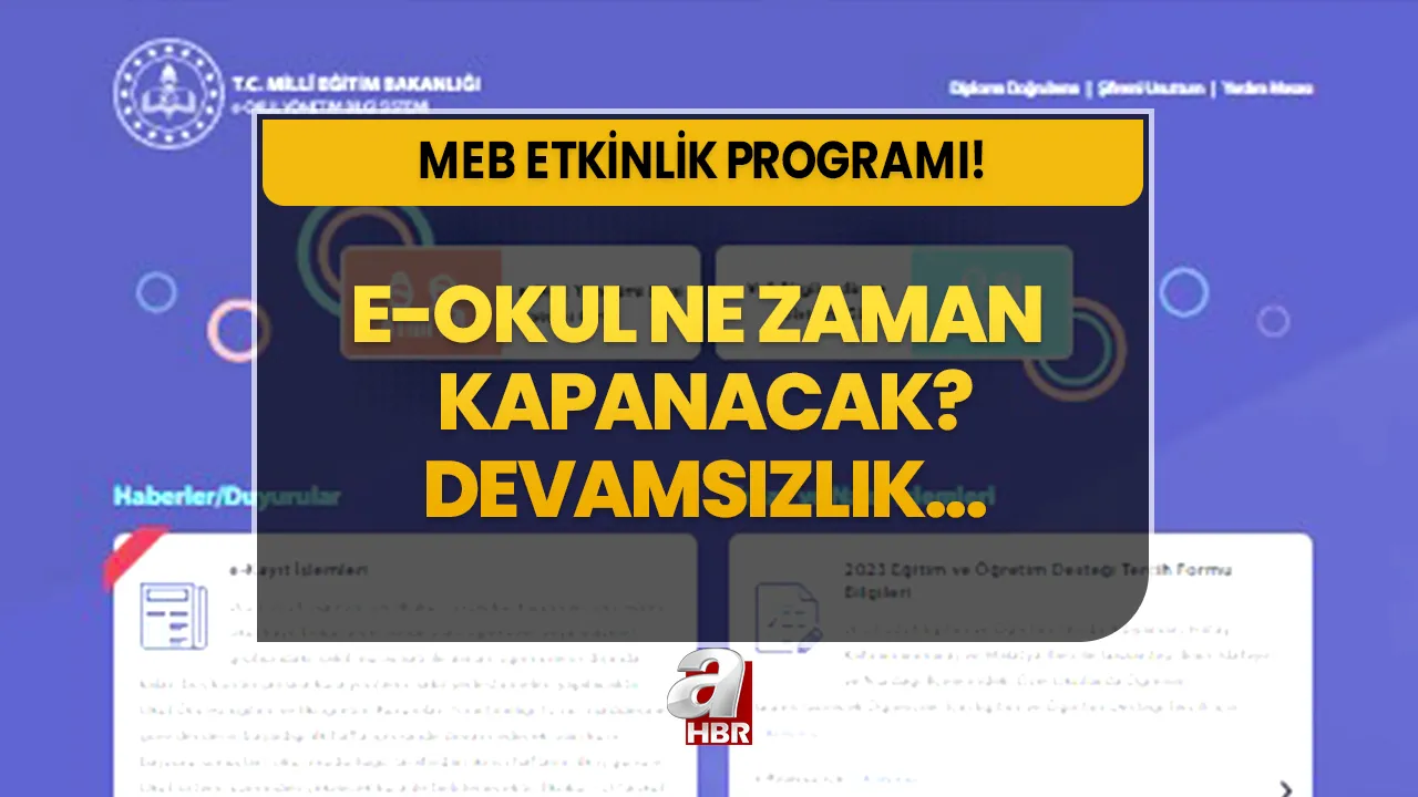 e-Okul ne zaman kapanıyor? Son hafta yoklama alınır mı, ders var mı? MEB etkinlik programı 2024!