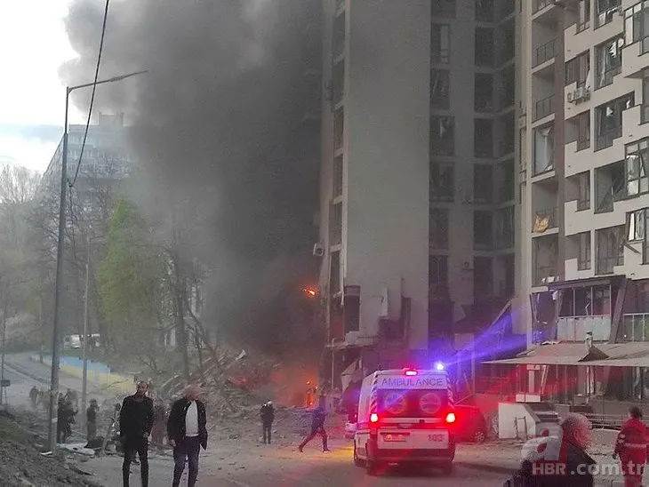 Rusya’dan BM Genel Sekreteri Guterres’in bulunduğu Kiev’e füzeli saldırı! İşte korku dolu anların görüntüleri