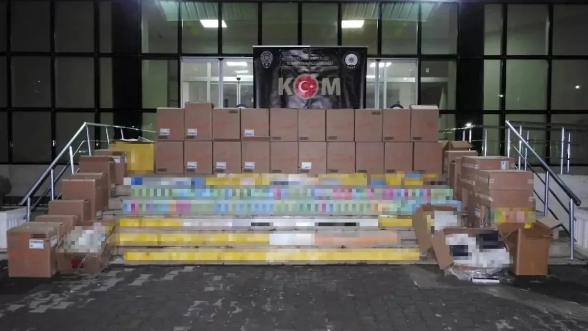 Şanlıurfa'da 43 bin paket kaçak sigara ele geçirildi